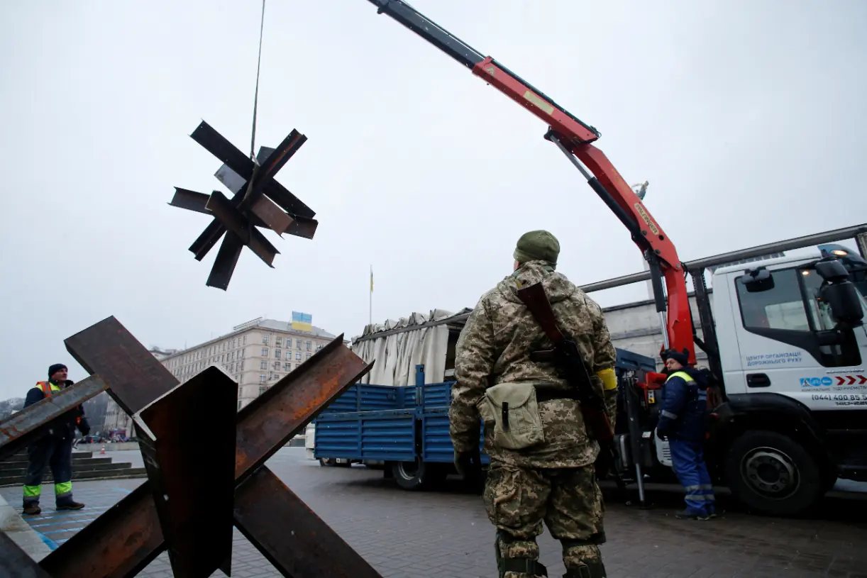 Czech Hedgehog anti-tank barrier