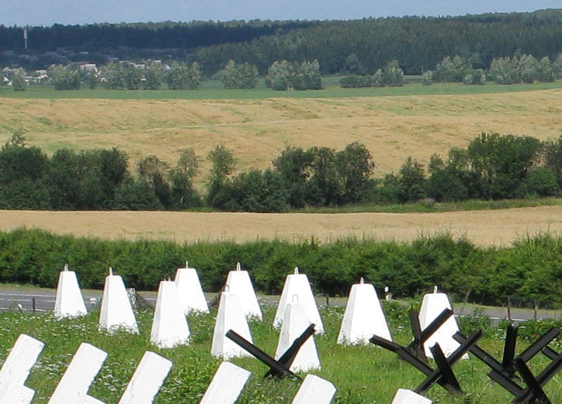Military defensive barriers deployed in border protection