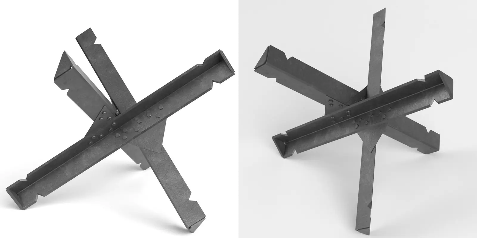 Czech Hedgehog anti-tank barrier