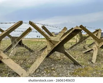 Military deployment of perimeter defense barriers in the field